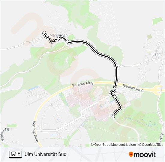 E Bus Line Map