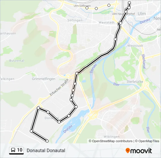 10 Bus Line Map