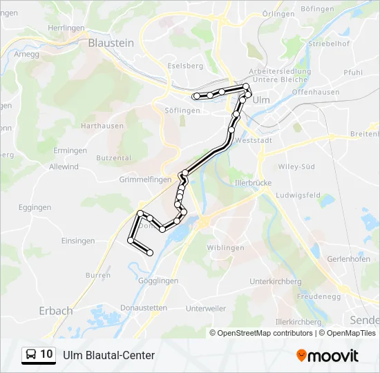 10 Bus Line Map