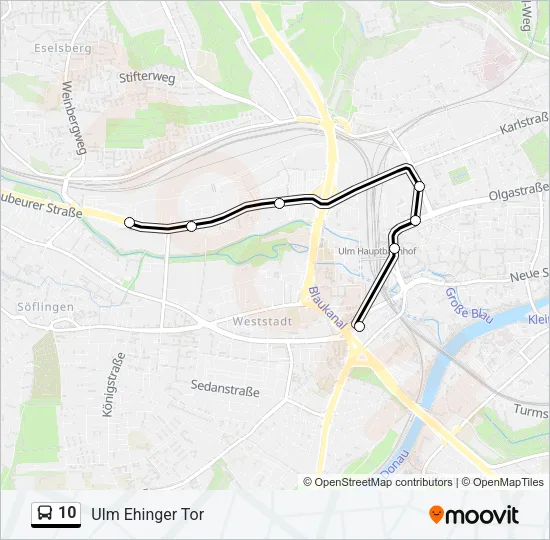 10 Bus Line Map