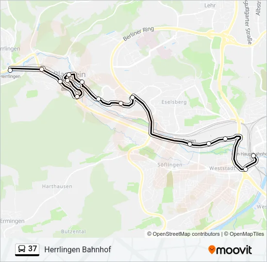 37 Bus Line Map