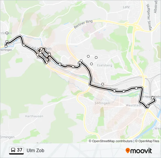 37 Bus Line Map