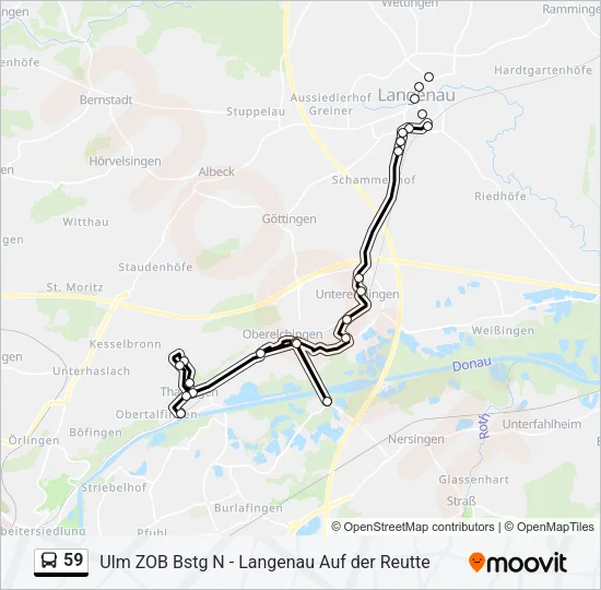 59 Bus Line Map