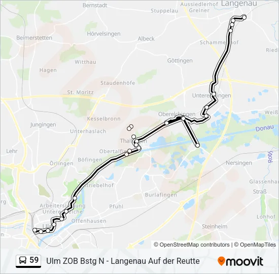 59 Bus Line Map