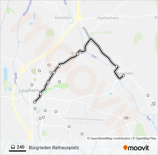 240 Bus Line Map