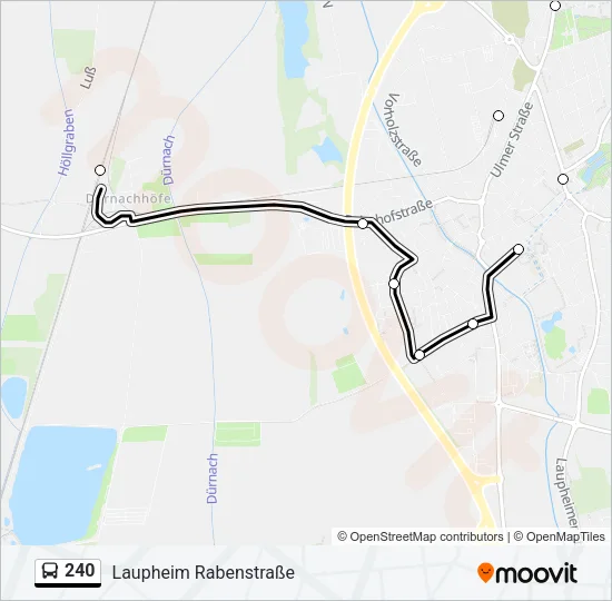 240 Bus Line Map