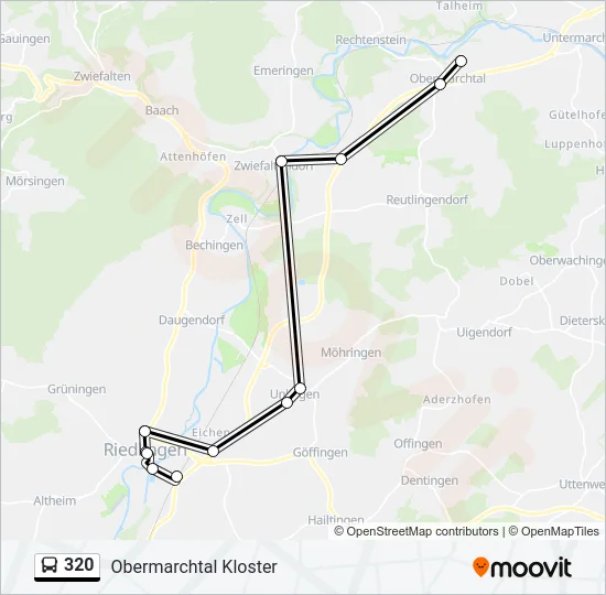 320 Bus Line Map