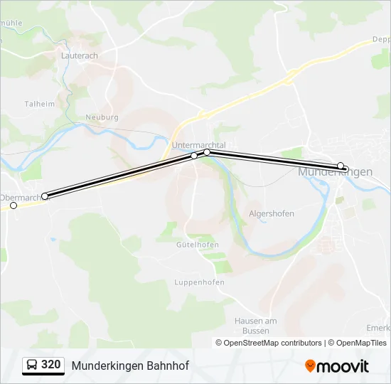 320 Bus Line Map