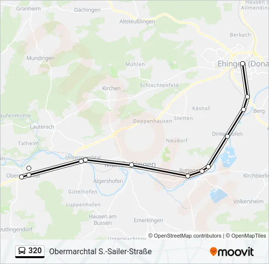 320 Bus Line Map