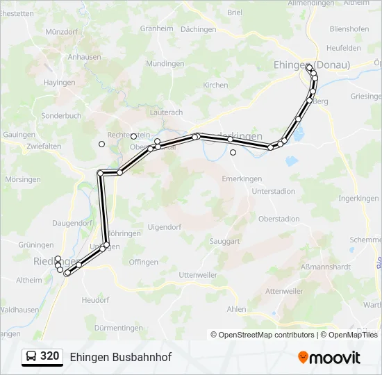 320 Bus Line Map