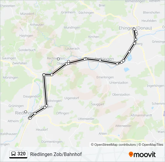 320 Bus Line Map