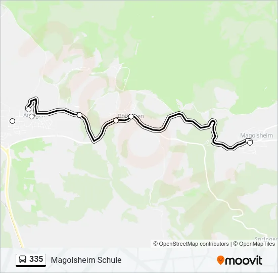 335 Bus Line Map