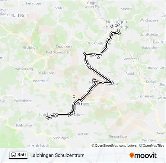350 Bus Line Map