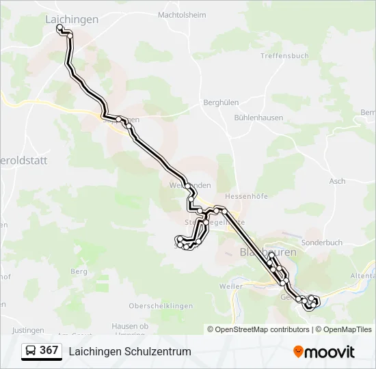 367 Bus Line Map