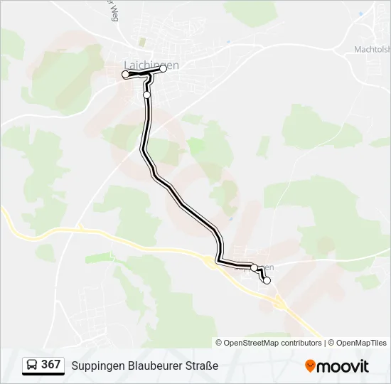 367 Bus Line Map