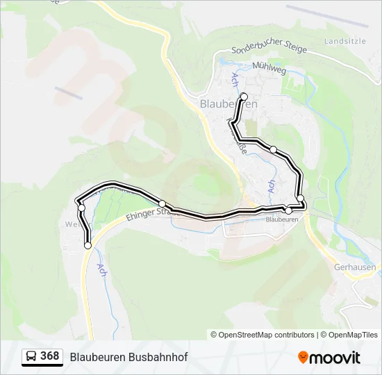 368 Bus Line Map
