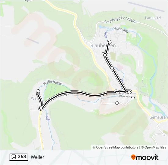 368 Bus Line Map