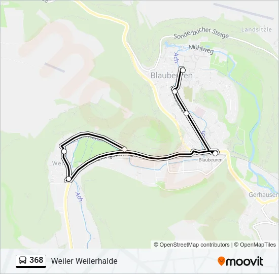 368 Bus Line Map