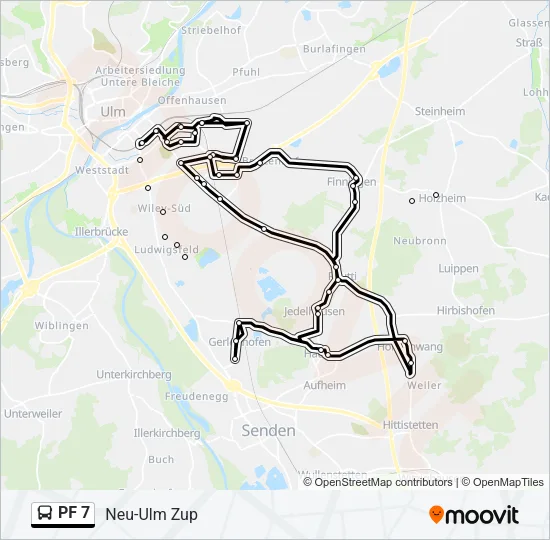 PF 7 Bus Line Map