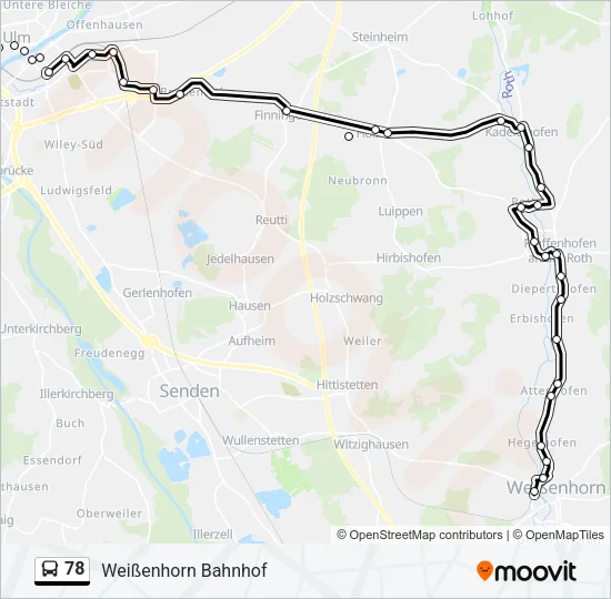 78 Bus Line Map