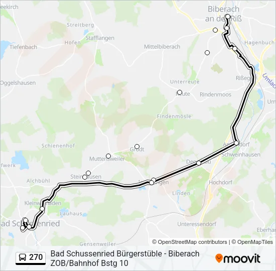 270 Bus Line Map