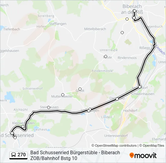 270 Bus Line Map