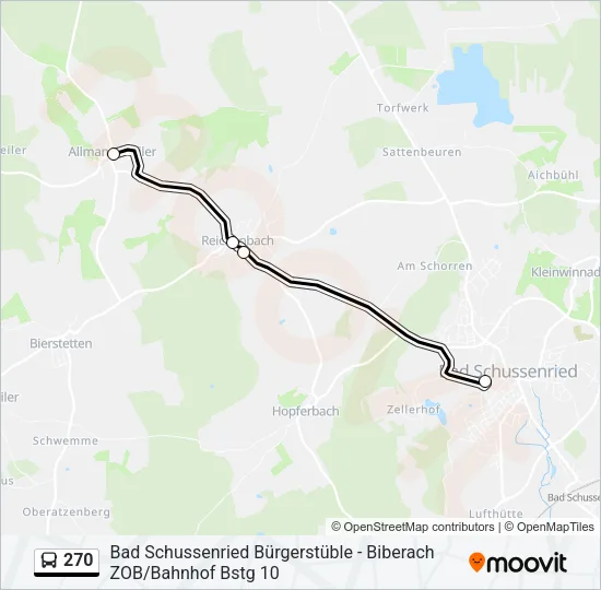 270 Bus Line Map