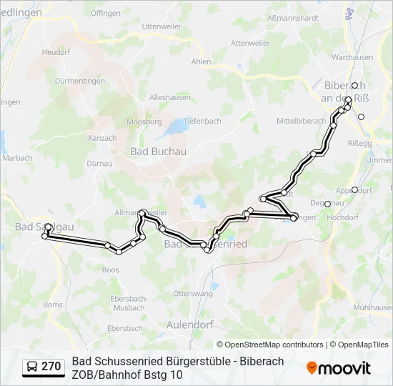 270 Bus Line Map
