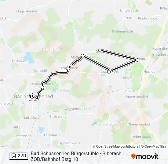 270 Bus Line Map