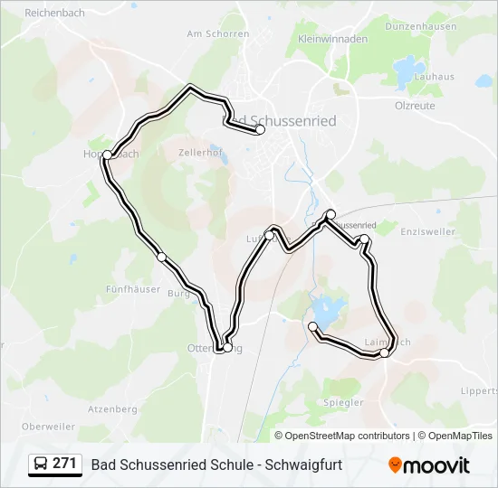 271 Bus Line Map