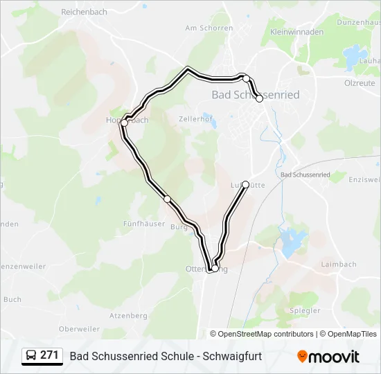 271 Bus Line Map
