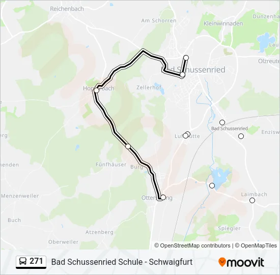 271 Bus Line Map