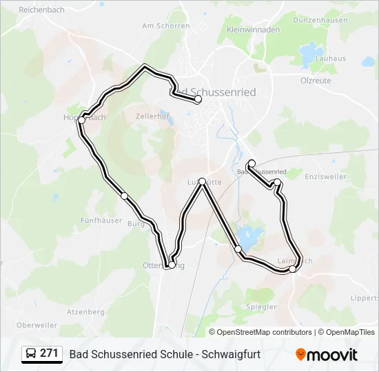 271 Bus Line Map