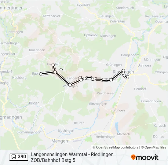 390  Line Map