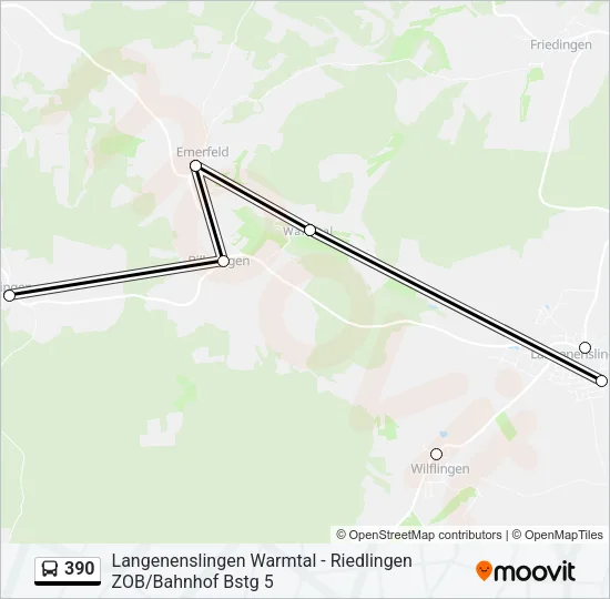 390  Line Map