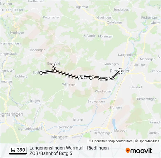 390  Line Map