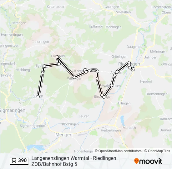 390  Line Map