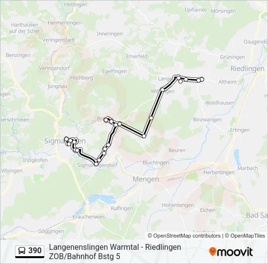 390  Line Map