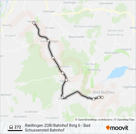 272 Bus Line Map