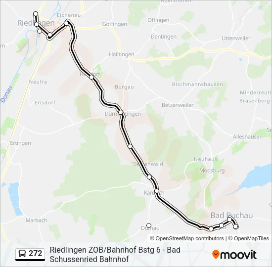 272 Bus Line Map