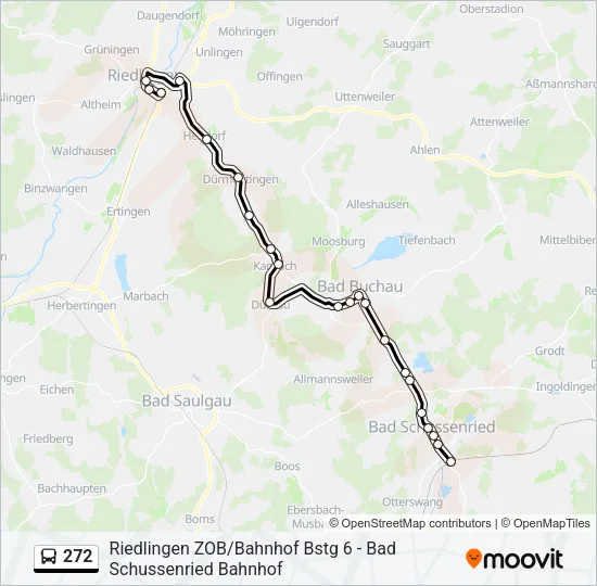 272 Bus Line Map