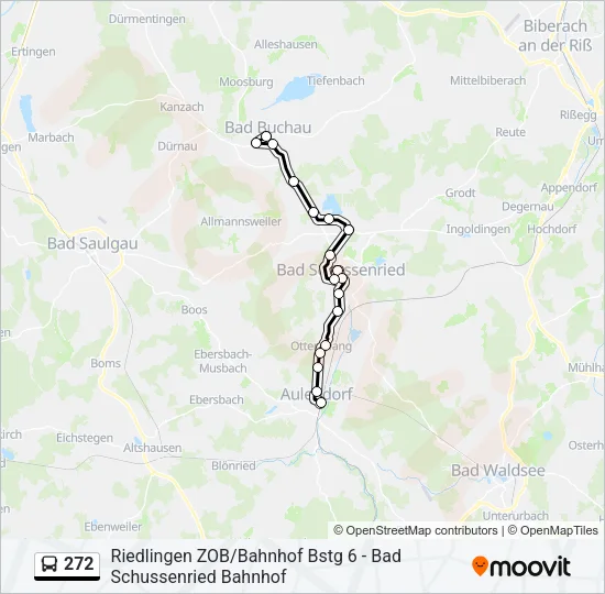 272 Bus Line Map