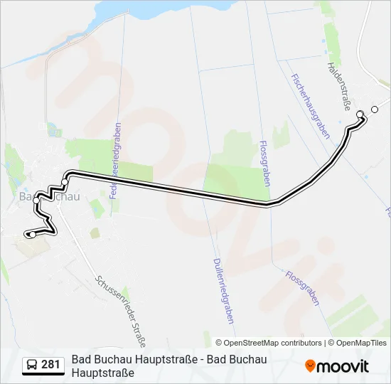 281 Bus Line Map