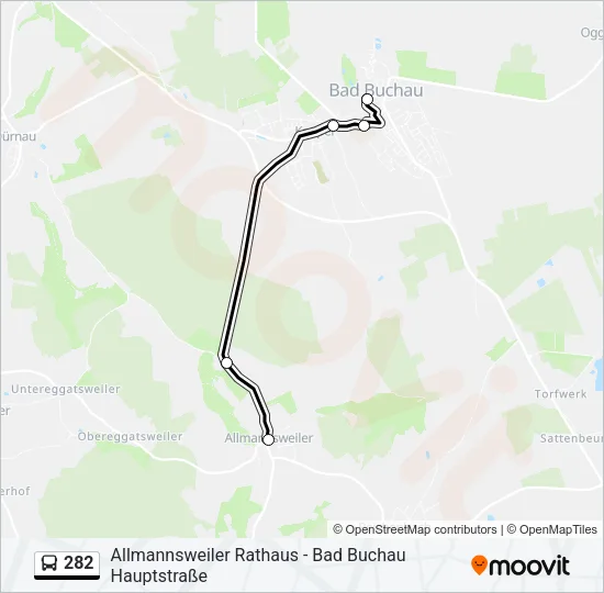 282 Bus Line Map