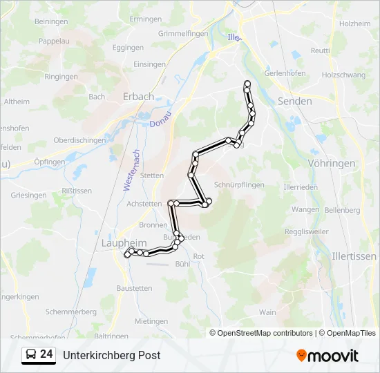 24 Bus Line Map