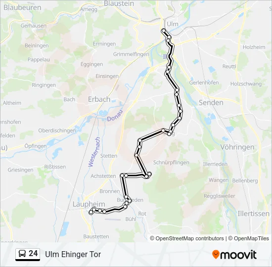 24 Bus Line Map