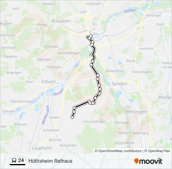 24 Bus Line Map