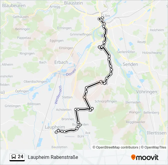 24 Bus Line Map