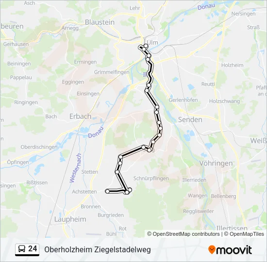 24 Bus Line Map