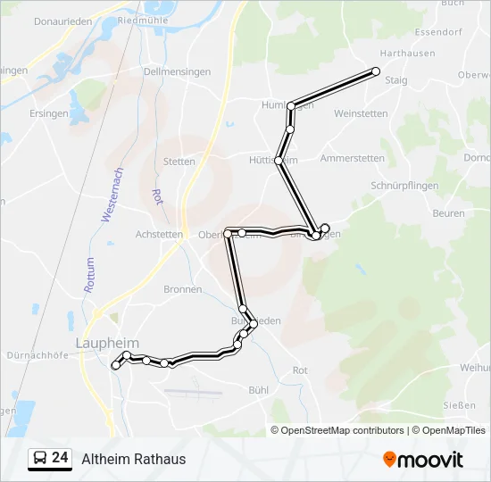 24 Bus Line Map